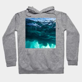 Blue Ocean Waves Hoodie